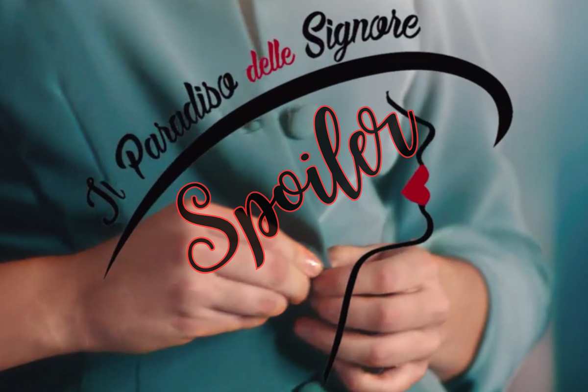 logo sigla il paradiso delle signore e la scritta spoiler